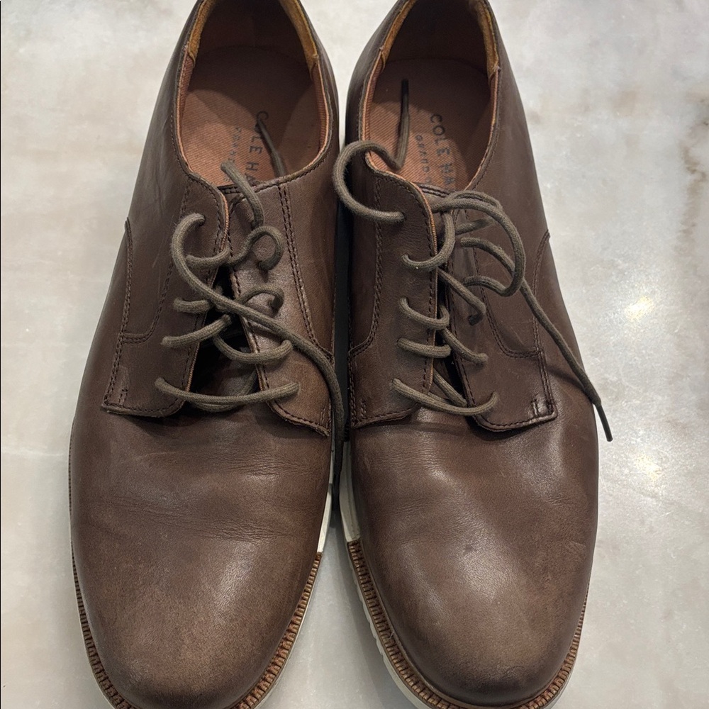 Cole Haan Men's Tan Leather Oxfords